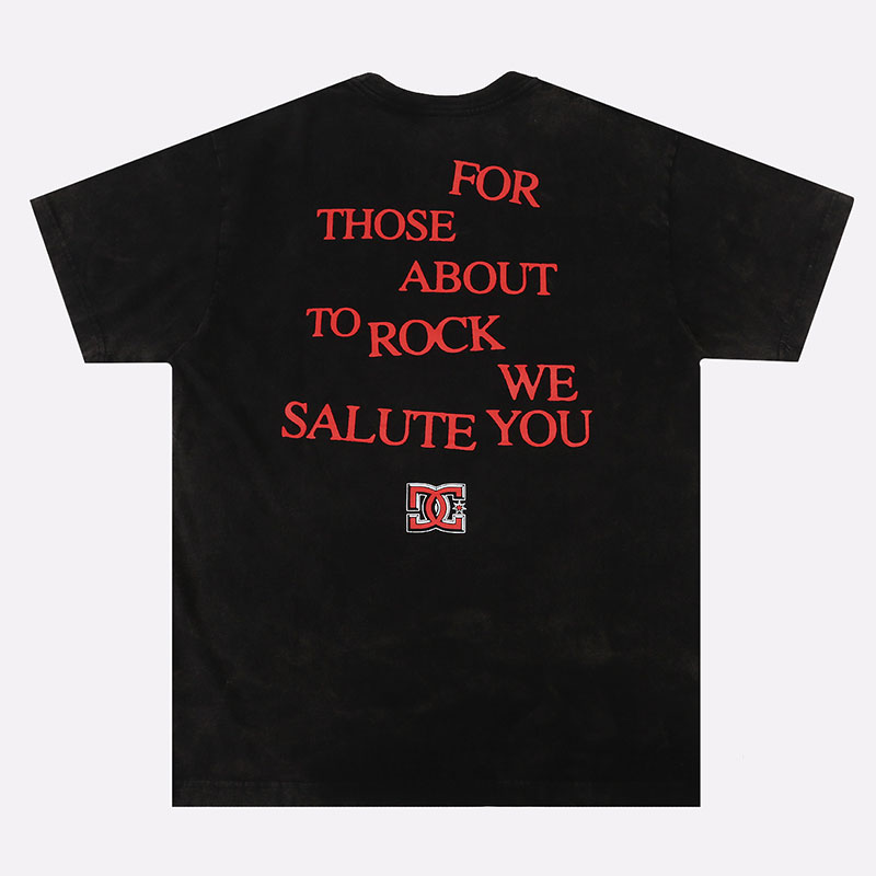 мужская черная футболка DC SHOES ACDC Tee ADYZT04979-KVJ0-KVJ0 - цена, описание, фото 4